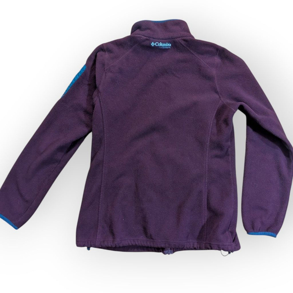 Columbia Titanium Fleece Jacket Wine Full Zip Medium - Picture 2 of 13